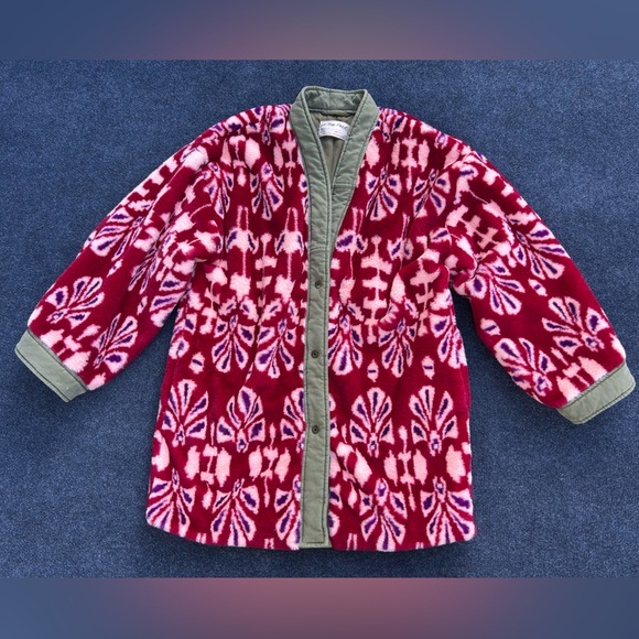 Free People We The Free Vivid Dreams Faux Fur Kimono Jacket - Picture 3 of 16